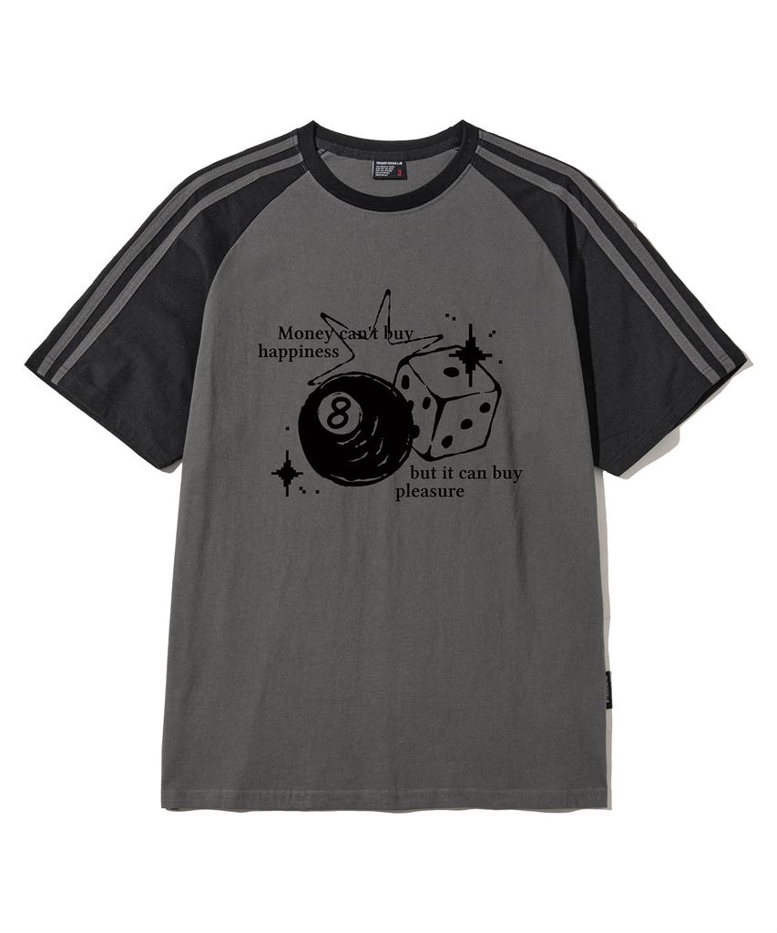 ELIMENO El Gamble Raglan Line Short Sleeve T-Shirt 5 Colors