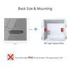 Graues gehärtetes Glas Wandschalterpanel LED Europäische 16A Steckdose Retro Kipplichtschalter EU UK Standard 2USB Steckdose 1-fach bis 4-fach
