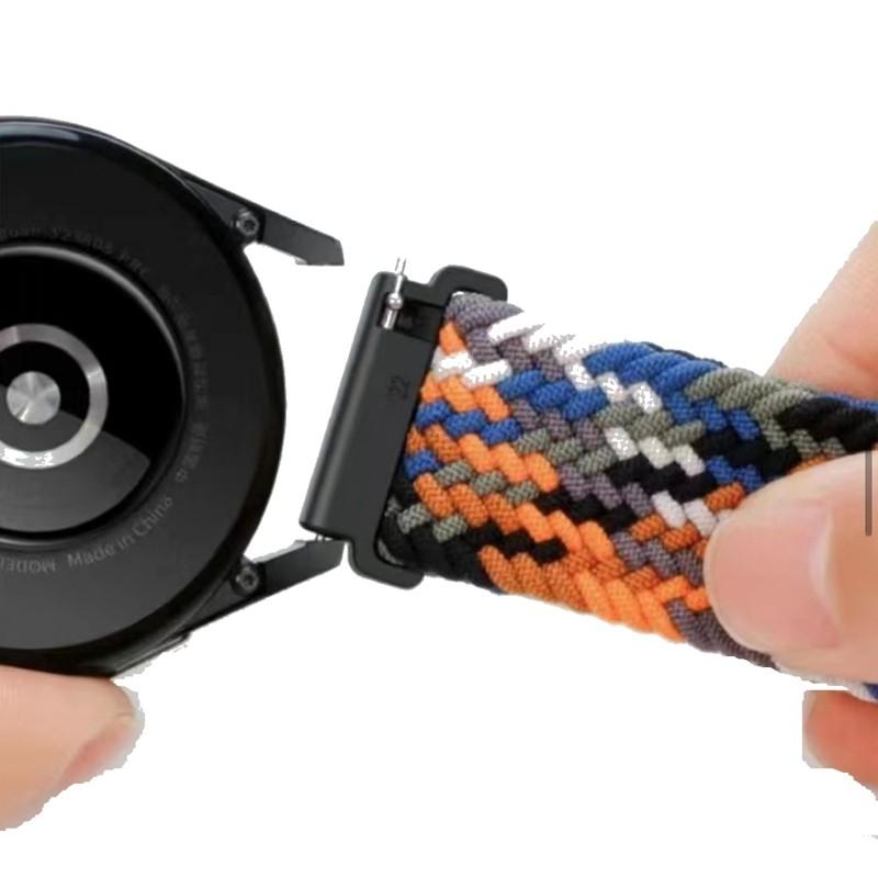 Pletená smyčka pro hodinky Samsung Watch 7 Band Prodyšné sportovní náramky na náramky pro Samsung Watch FE/Watch 6/Gear S3 Band 20mm 22mm