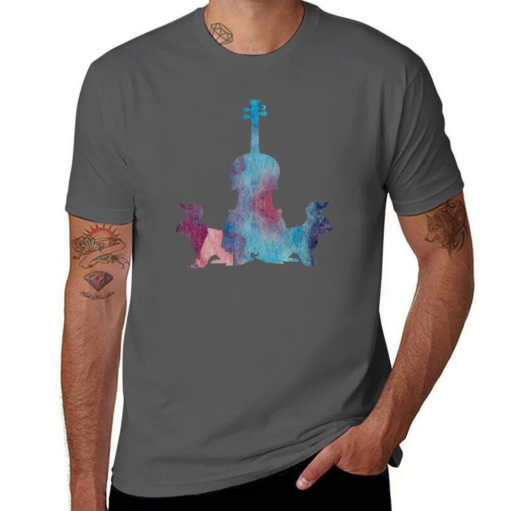 Music Bunny Art TShirt Comfortable Daily Wear Tee