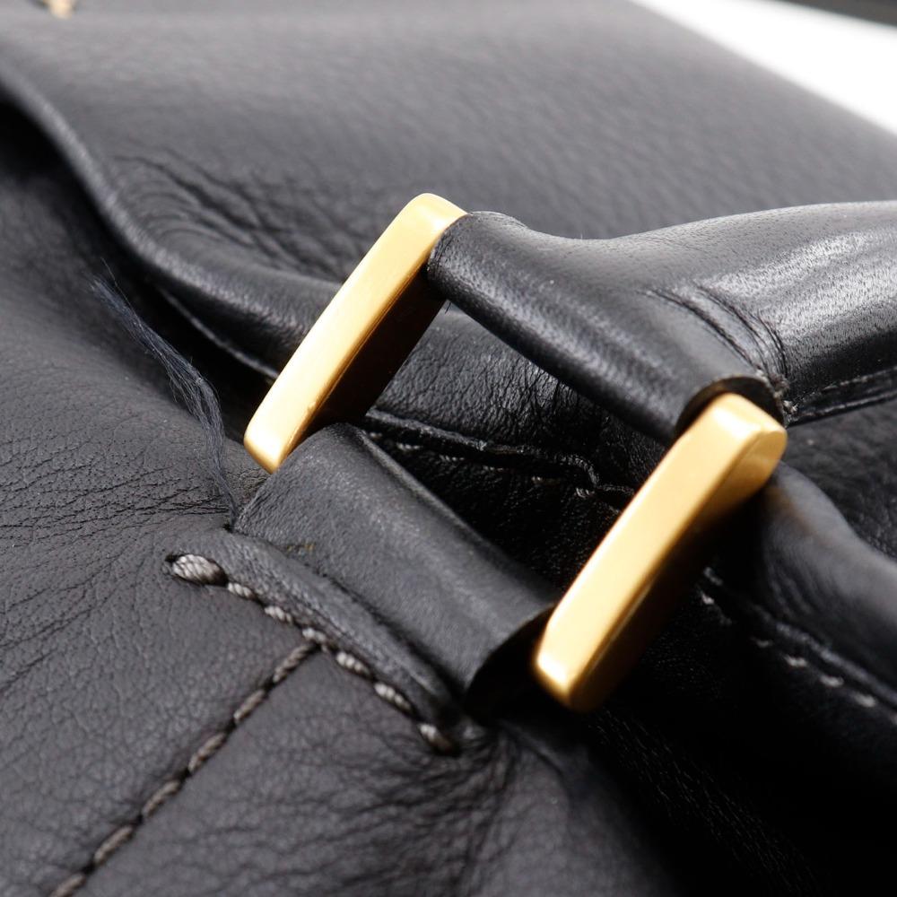 Paul Smith N Jagd Tragetasche PWN150 schwarzes Leder Damen Gebraucht