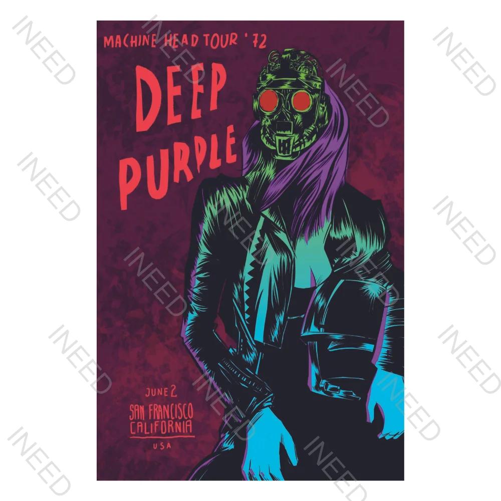 INEED Rétro Vintage Rock N Roll Groupe Panneau en Étain Affiche de Musique Plaque Décorative Plaque en Métal Pour Cave d'Homme Club Décor Mural Maison