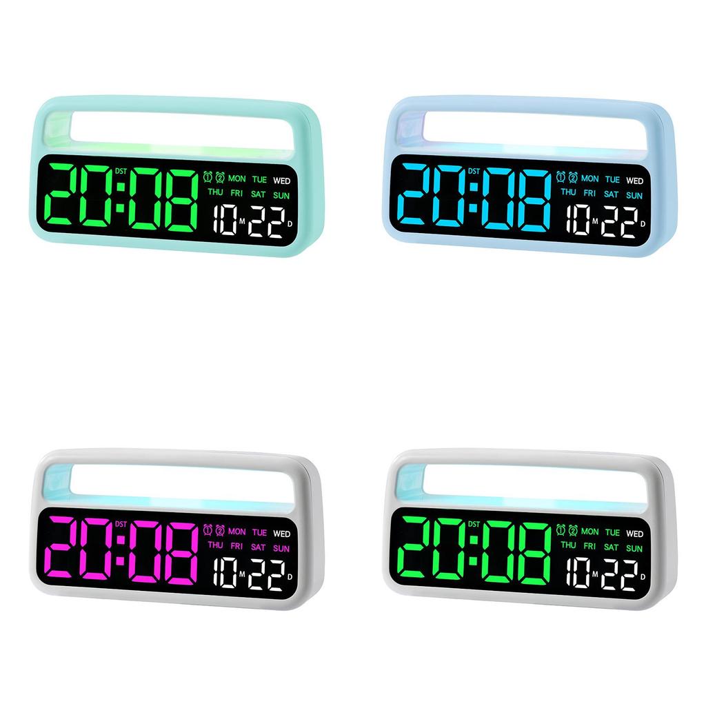 Multifunctional Digital Clock With Led Light And Calendar For Living Room Decor