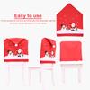 1-5Pcs Christmas Chair Cover Red Non-woven Chair Cover Christmas Table Decoration Dining Chair Cover Xmas Party Party Supplies