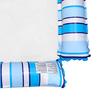 Striped Inflatable Pool Float Water Hammock with Mesh Foldable Floating Lounge Chair Summer Swimming Pool Party Beach Lake Essentials