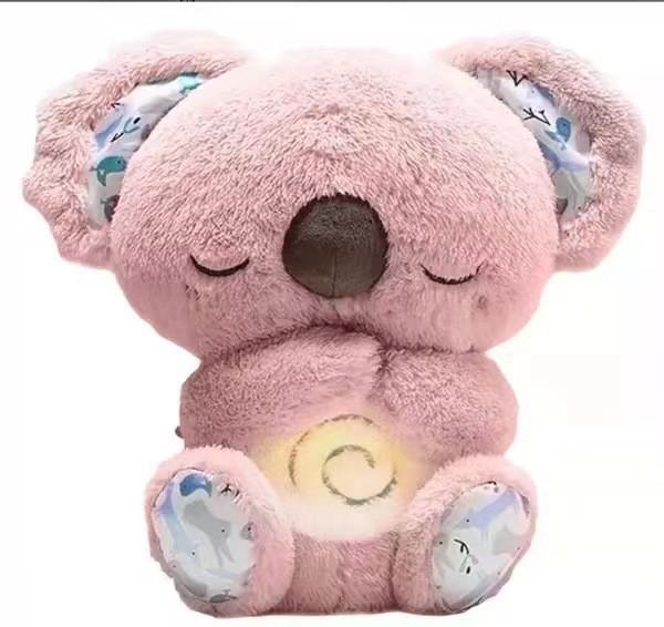 Adorable Pink Koala Sleep Aid Plush Toy With Soothing Music For Babies