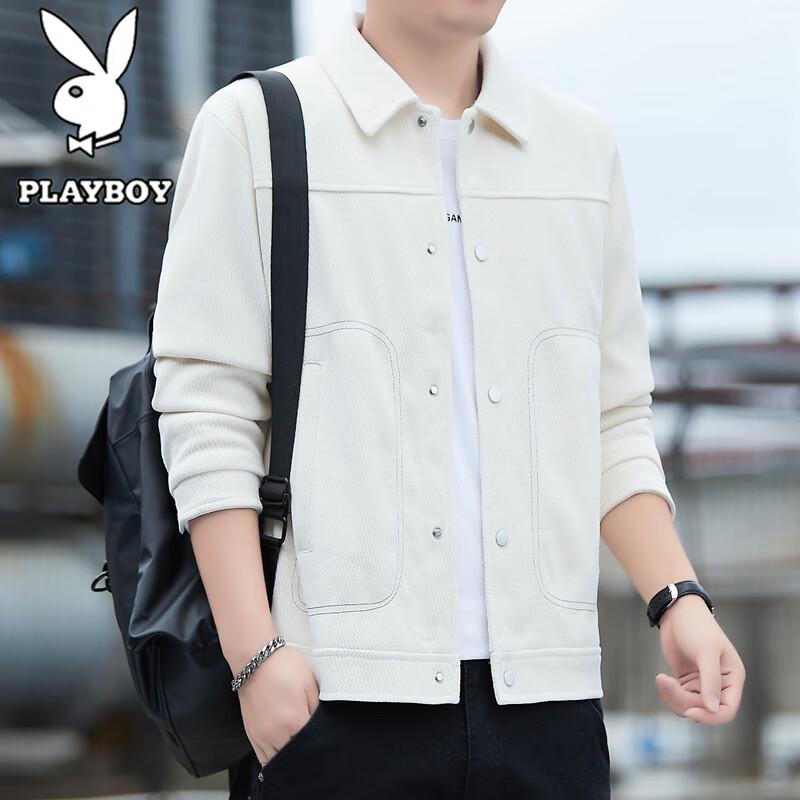Playboy Men's Casual Lapel Jacket