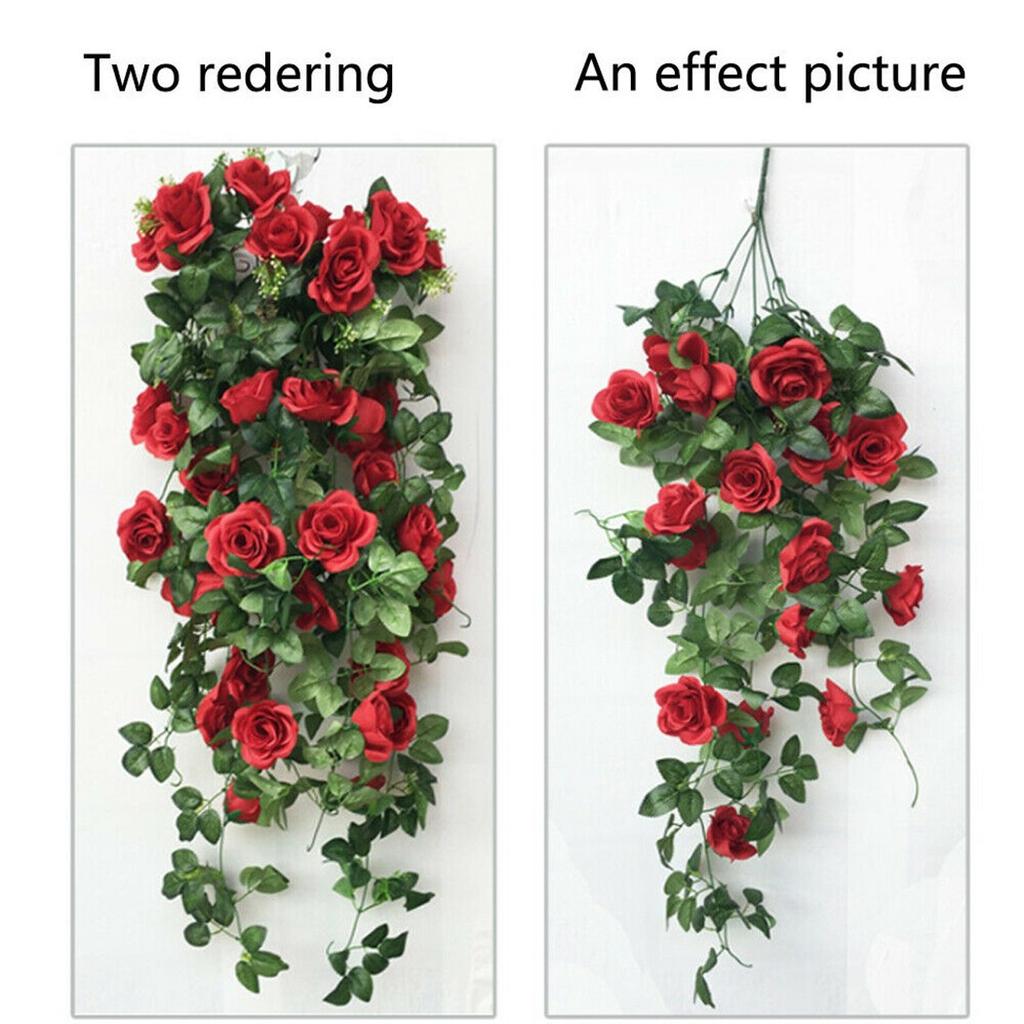 Premium Artificial Rose Flowers Vine for Home and Garden Enhancement