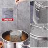 Seasoning Strainer Large Stainless Steel Tea Infuser, sieve fine mesh with Extended Chain Hook for Brew Loose Leaf Tea, Seasonings Cooking, Ice Cube