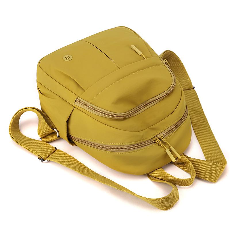 Reiserucksack mit großem Fassungsvermögen, einfarbiger Damenrucksack