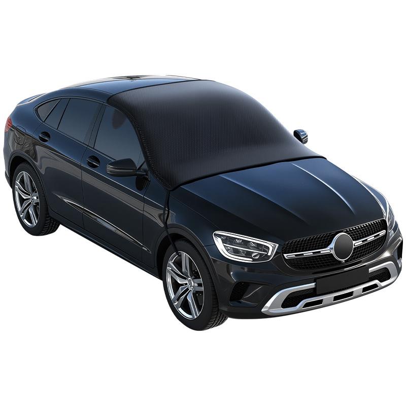 Oxford Cloth Car Snow Cover: Thickened Windshield Sunshade for Winter Frost and Anti-Freeze Protection