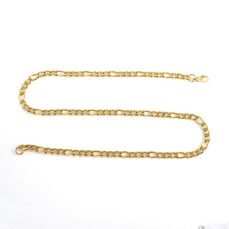 New Stainless Steel Titanium Steel NK3:1 Chain Chain American Vintage Hip Hop Cuban Punk Necklace