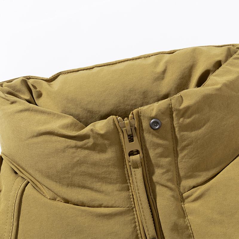 Men 50% White Duck Down Vest, Windproof Stand Collar Gilet With Zip Pockets Warm Sleeveless Outdoor Winter Waistcoat