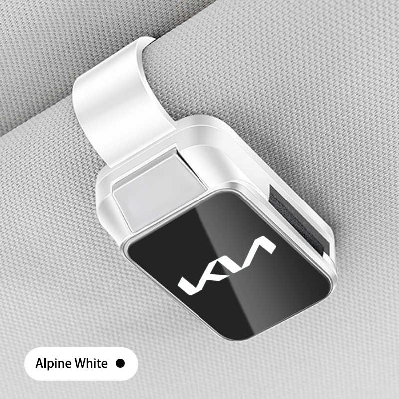 RYQW7 Car Interior Sun Visor Eyeglasses Holder Sunglasses Clip For Kia Rio Soul Forte Sportage Picanto Niro Morning Ceed