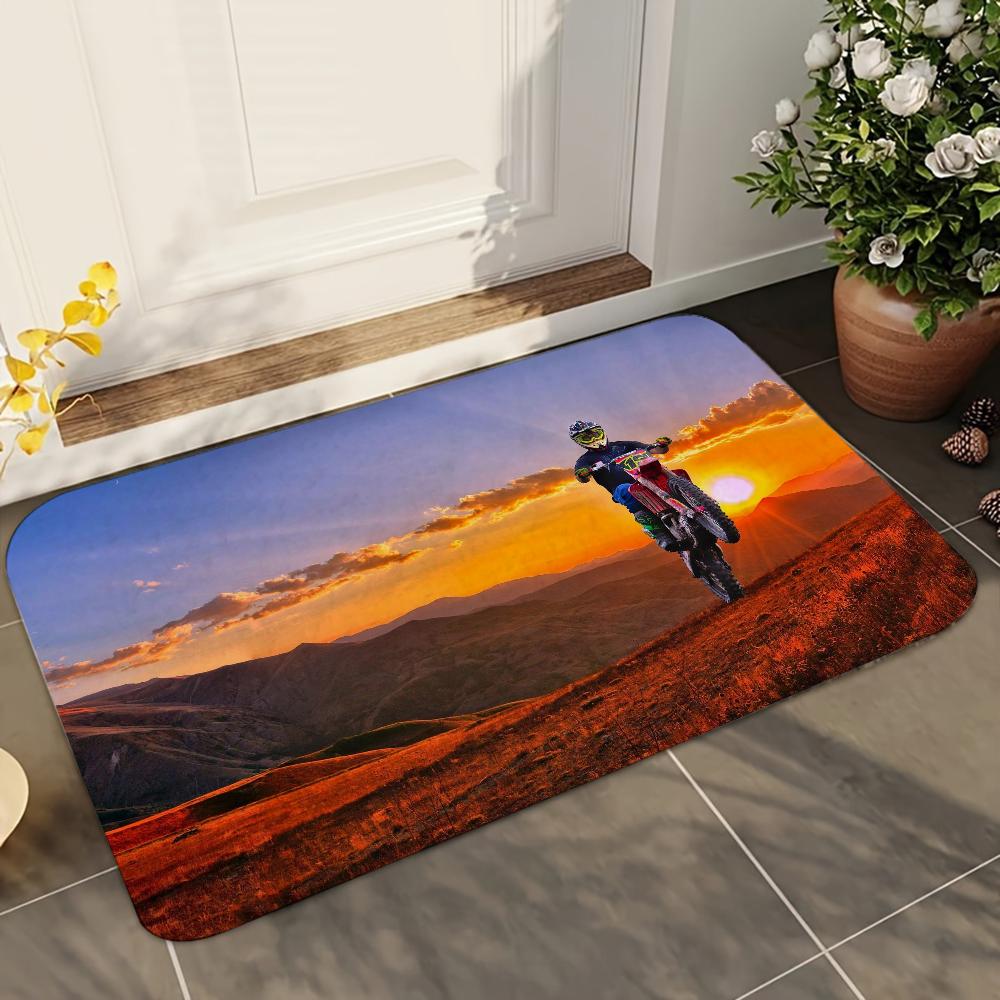 1pc Motorcycle GP Mountain Biking Speed Absorbent Mats Anti-Slip Mats Home Decor Supplies Carpets Home Kitchen Floor Mats