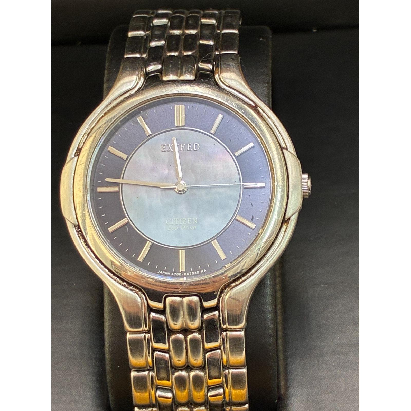 N Sale Price [Vintage] CITIZEN Operating Solar Good Product Citizen Eco Drive Exceed A780-H24474 Shell Dial Ladies Watch