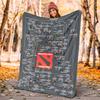 Dota 2 Flannel Blanket Soft Warm All-Season Throw, Design for Camping, Car Travel, Hiking Sofa, Bed, Office Perfect Gift for Parties