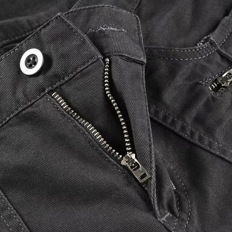 American Style Pocket Design Flare Workwear Jeans