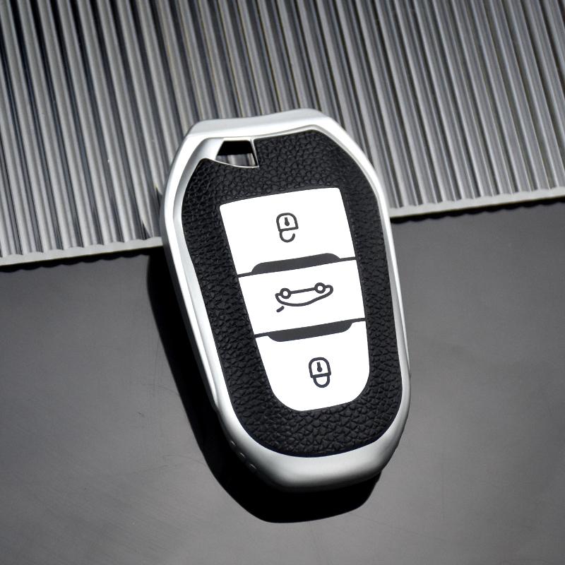 Kožené TPU puzdro na diaľkové ovládanie na kľúče do auta Kryt Taška Shell Fob Pre ​​Peugeot 2008 3008 4008 5008 308 408 508 pre Citroen C3-XR C4 C4L C6 Protector Príslušenstvo