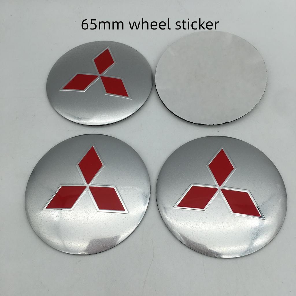 vdpc7 4pcs 56mm 60mm 65mm for Mitsubishi LANCER Car Wheel hub emblem Center Cap Badge covers sticker Decals styling auto Accessories