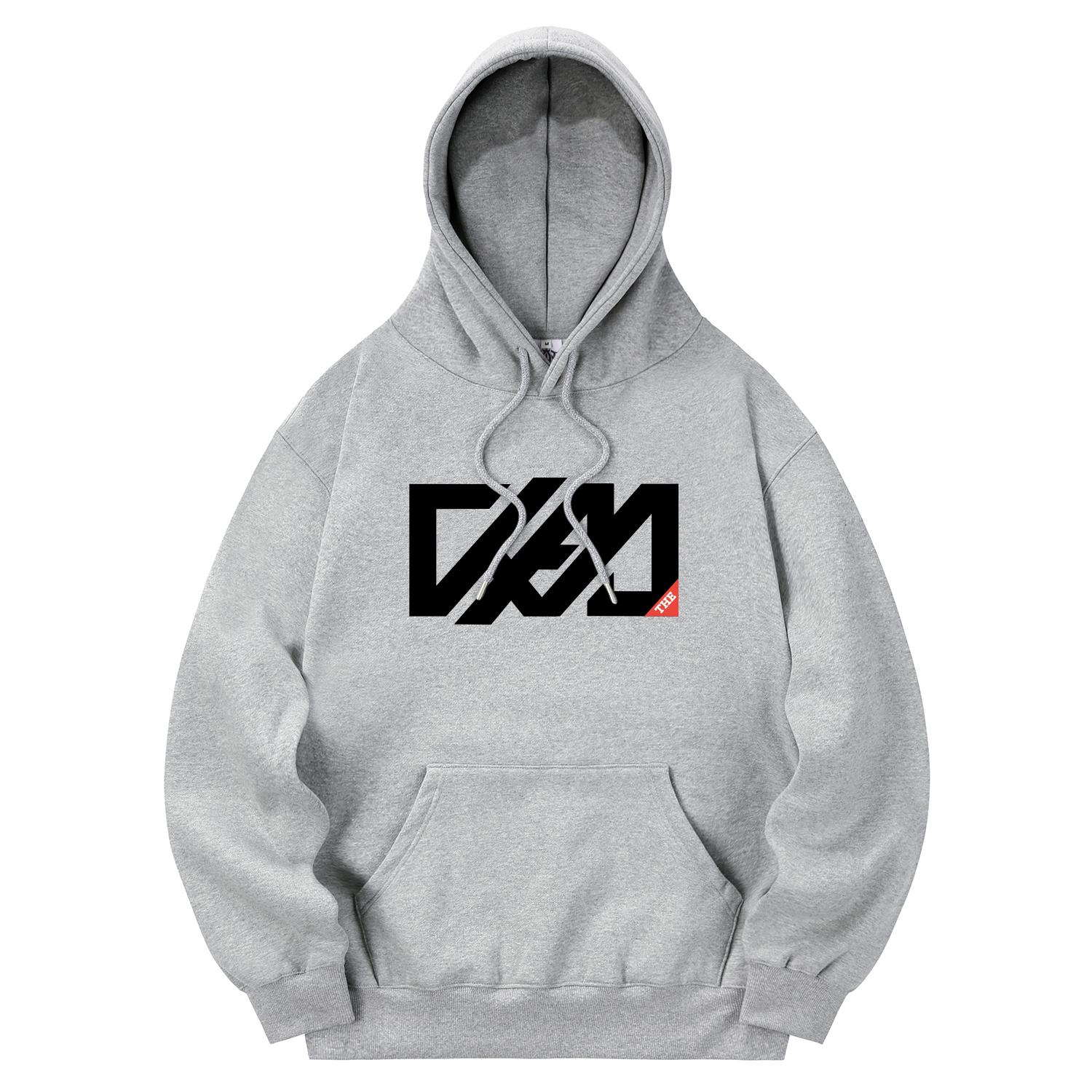 Khan 6312 Khg0027 Modern Khan Fleece-Lined Hoodie - Gray L