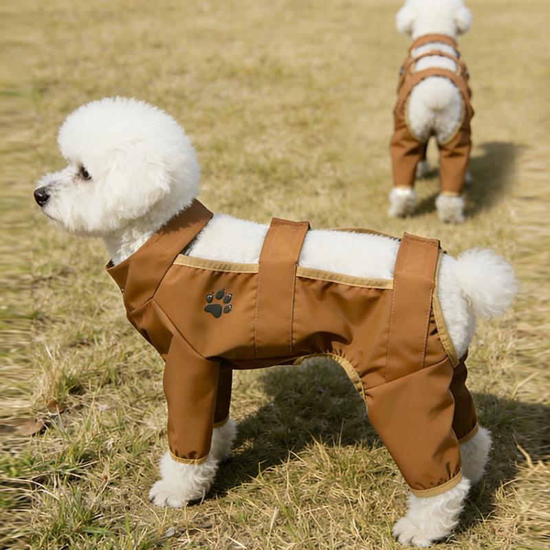 Pet Dog Small Dog Bichon Teddy Clothes Outdoor Anti-shedding Anti-sewage Anti-mosquito Four-legged Dust-proof Pants