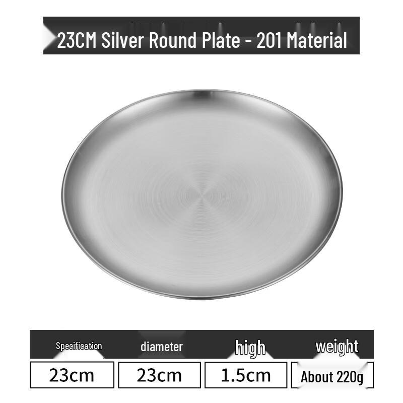 Lainuo 23CM Stainless Steel Multi-purpose Plate Set