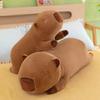 New Kapibara throw pillow capybara doll children's plush toy side sleeping long sleeping pillow gift