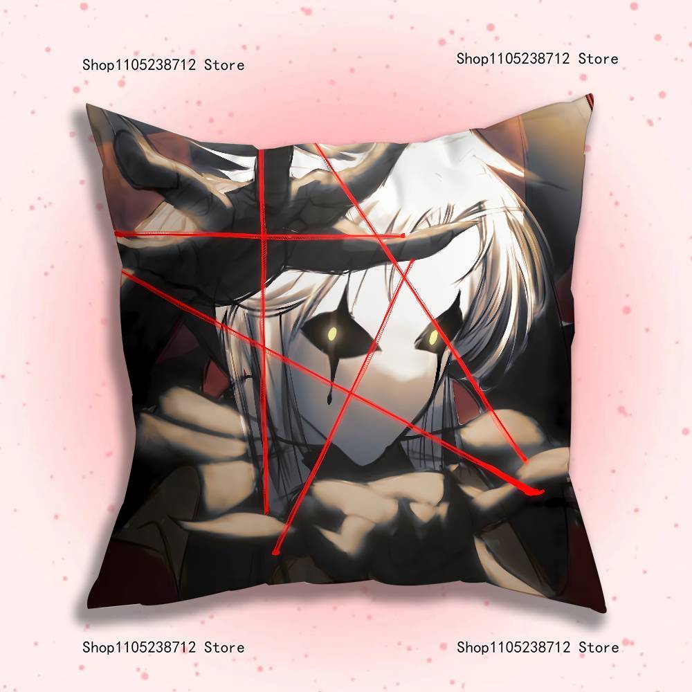 F-Freak P-Pierrots Circus Pillowcase Pillowslip Cushion Plush Boy Girls Cartoon Anime Kawaii Decoration Kids Birthday Cute Gifts