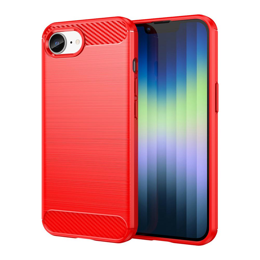 For iPhone 16e Case Carbon Fiber Texture Brushed Protective Phone Cover