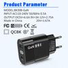65W Gallium Nitride (GaN) PD Fast Charger with EU/US/UK Adapter for Phones & Computers