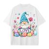 Boys And Girls Casual Loose Easter Print T-Shirt Round Neck Pullover Short Sleeve Top