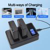 LP-E10 Dual-slot Camera Battery Charger Suitable for Canon EOsRebel T3,T5,T6,T7,EOS 1200D,EOS 1300D,EOS 2000D, EOS3000D Etc.