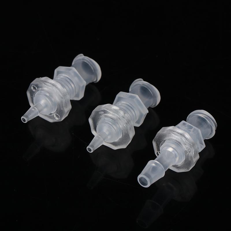 2Pcs Luer Lock Adapter PP Plastic Air Valve Pipe Subpackaging Instrument Connect