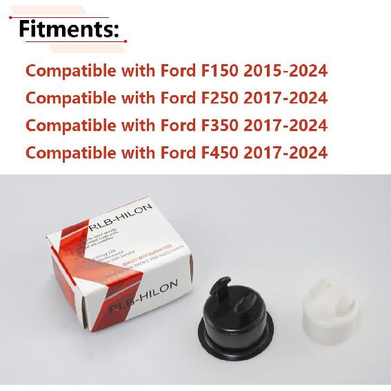 

RLB-HILON Tailgate Hinge Pivot Bushings Compatible with Ford F150 2015-2024, for F250 F350 F450 Super Duty 2017 2018 2019 2020 2021 2022 2023 2024
