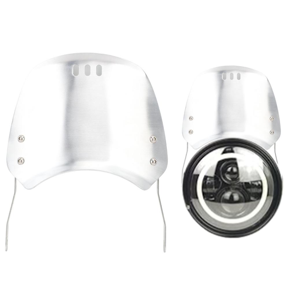 Motorcycle Protective Wind Deflector Windscreen Front Flyscreen with Mount Replacement for Su uki SV1000 SV400 GS750E