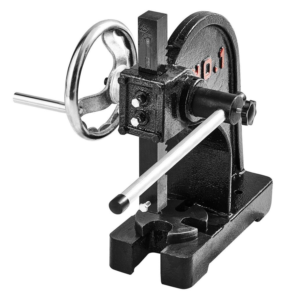 Arbor Press 1 Ton Rivet Press Machine with Handwheel Cast Iron Assembly