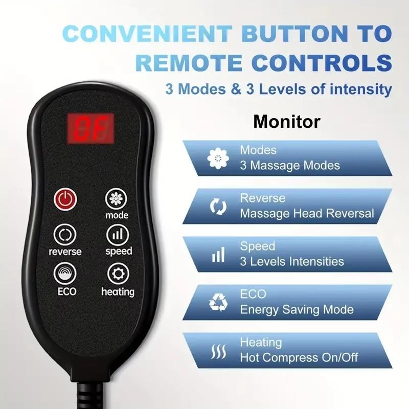 Super Big Electric Heat Leg Calf Massager Promotes Blood Circulation Hot Compress Shiatsu Kneading Roller Deep Relaxation Muscle