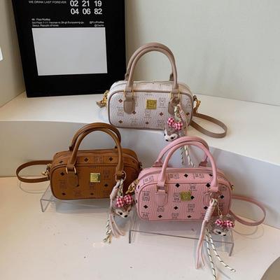 Women's Mini Small Square Bag Fashionable and Versatile Retro Printed Handbag Single Shoulder Crossbody Small Square Bag
