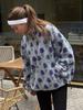 Fleece Jacquard Half Zip Sweatshirt 2026 Winter New Loose High Neck Pullover