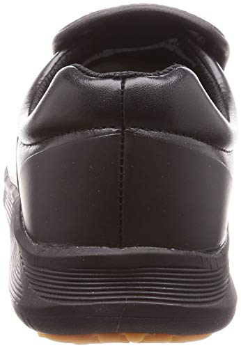 Simon Work Shoes, Safety Sneakers, Slip-Resistant, Antibacterial, and Antifungal, Kitchen Chef Shoes with Toe Cap, SC217T, Black, Size 21.5 cm, 3E
