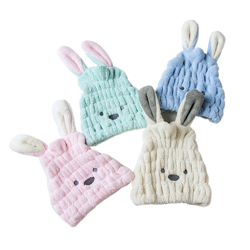 Towel Cute Absorbent Shower Cap Kids Hair Drying Turban Quick Dry Microfibre Towel Womens Bath Wrap