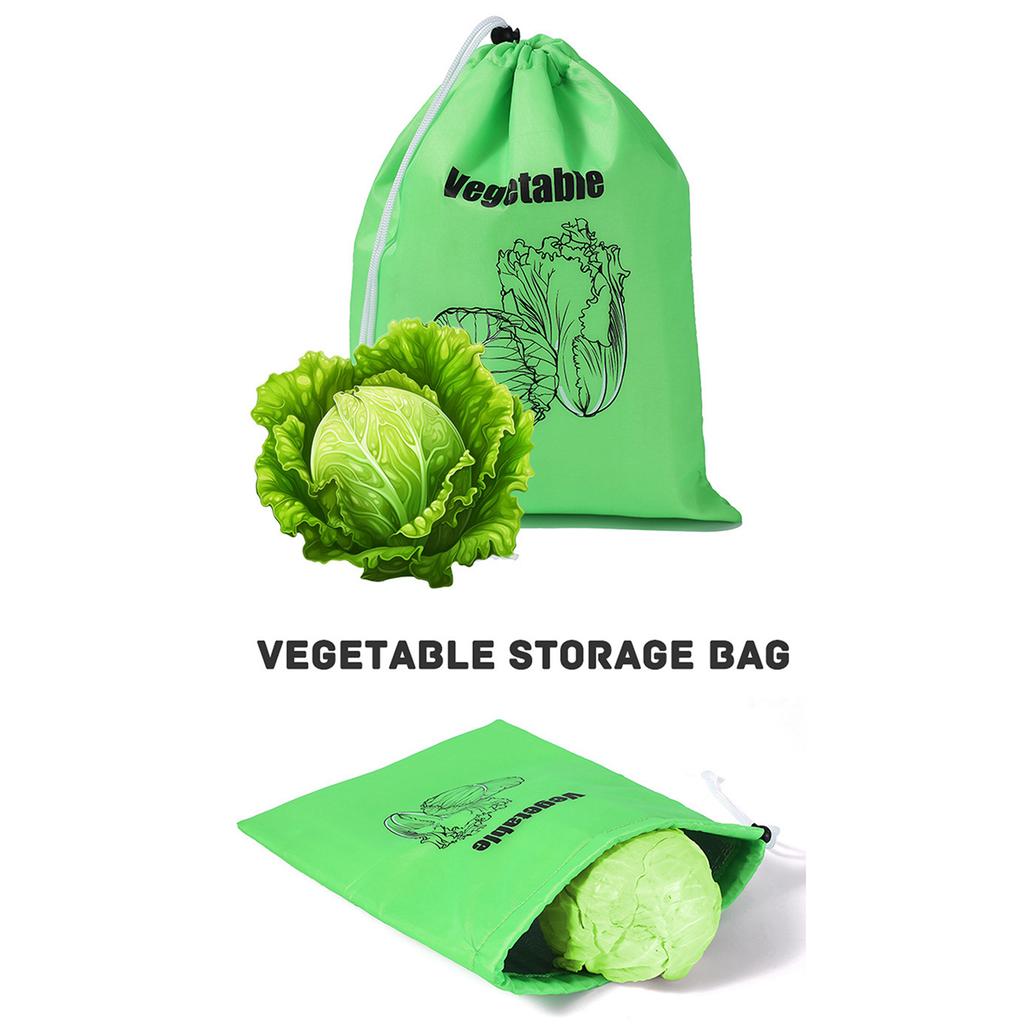9Pcs 3 Color Reusable Food Storage Bags Bananas Lettuce Tomatoes 13.7x11inch Vegetable Fruit Keep Fresh Bags Aluminum Liner