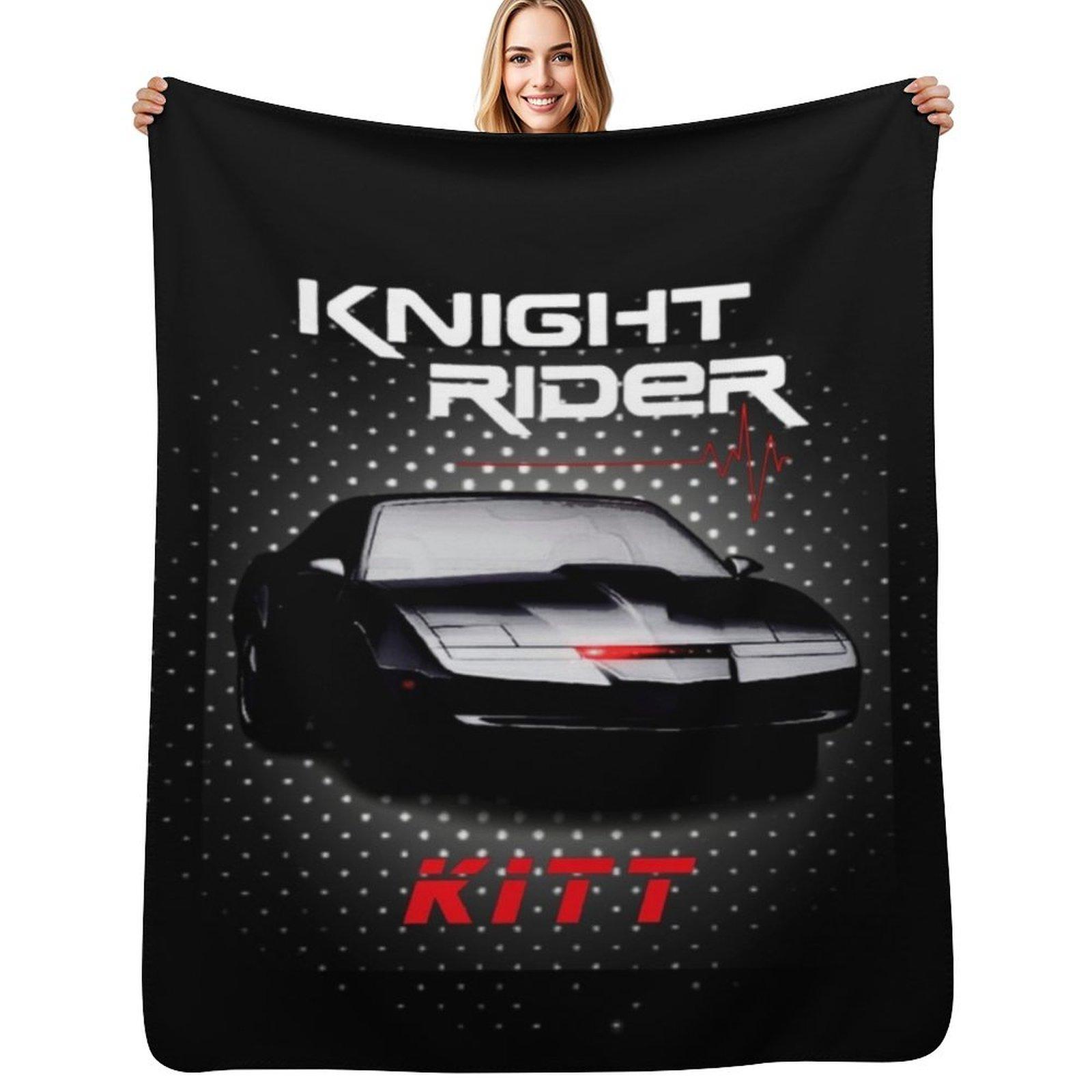 K2000, knightrider Throw Blanket Machine Washable Soft Warm Blanket Size: 75*100cm, Weight: 230 GSM