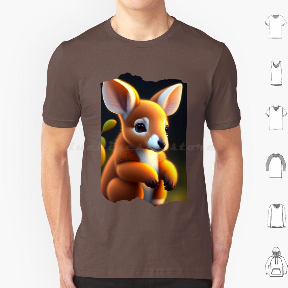 Cute Animals  Animal  Animals  Legendary Animals  Cute Kango T Shirt 6xl Cotton Cool Tee Animals Cute Animal Legendary Kango
