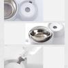 Bowl Pet Dishes, Feeder Feeding for Cats or Small Dogs Steel Double Bowls
