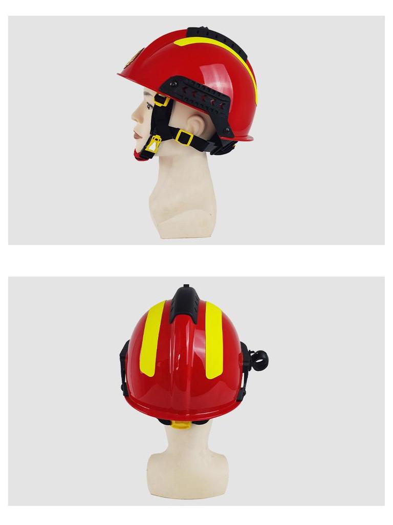 Allzweck-Rettungs- und Feuerwehrhelm mit atmungsaktiven Löchern, Visier und stoßfester Kopfschutz