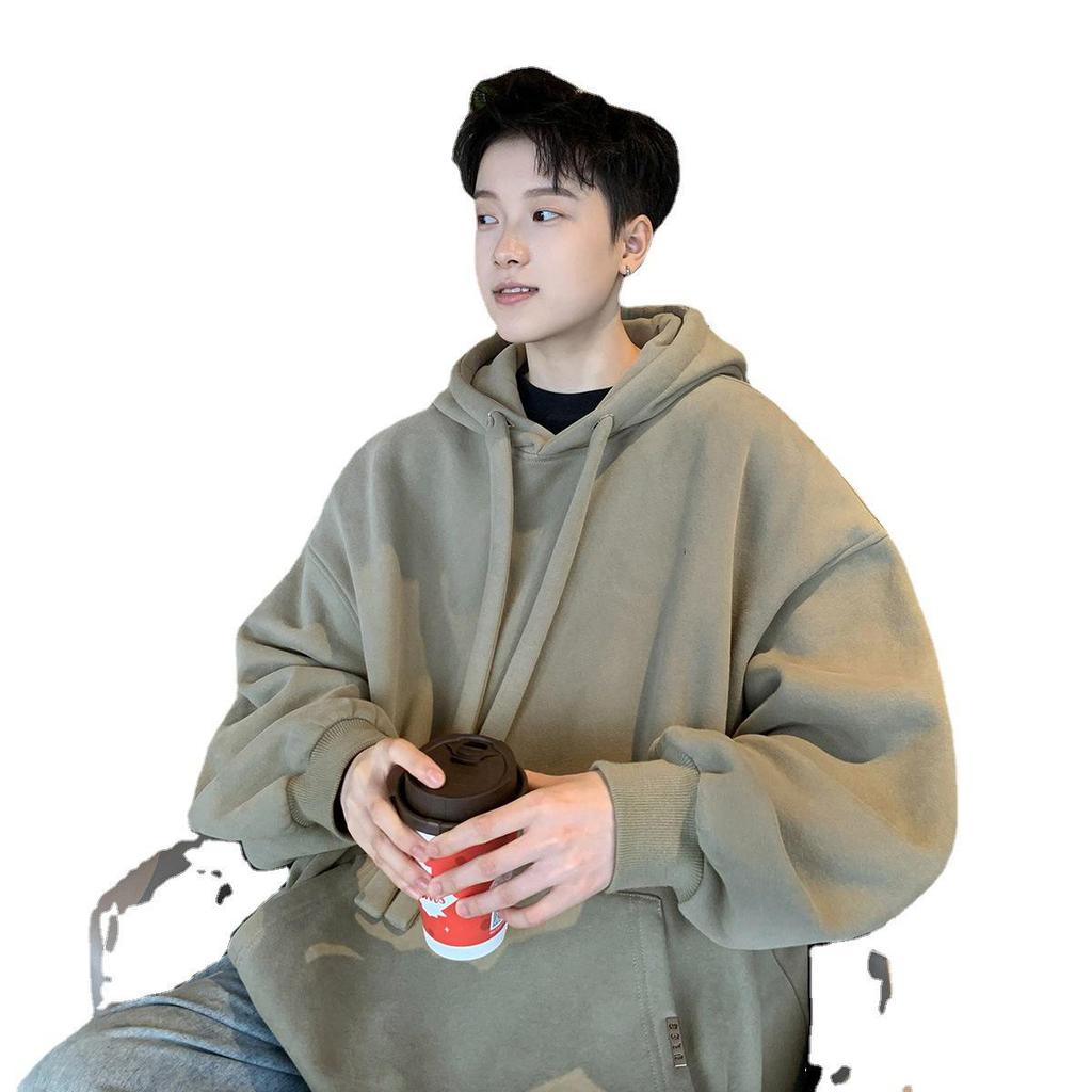 Herr 320g Tung Hoodie, 2023 Casual Vår/Höst Japanskt Trendigt Märke, Lös Passform Hoodie Jacka.