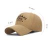 Autumn Winter Corduroy Cap Men Women Outdoor Warm Thick Velvet Baseball Cap