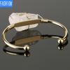 Natural Crystal Bangle Large Irregular Crystal Winding Bracelet Women Jewelry Gift